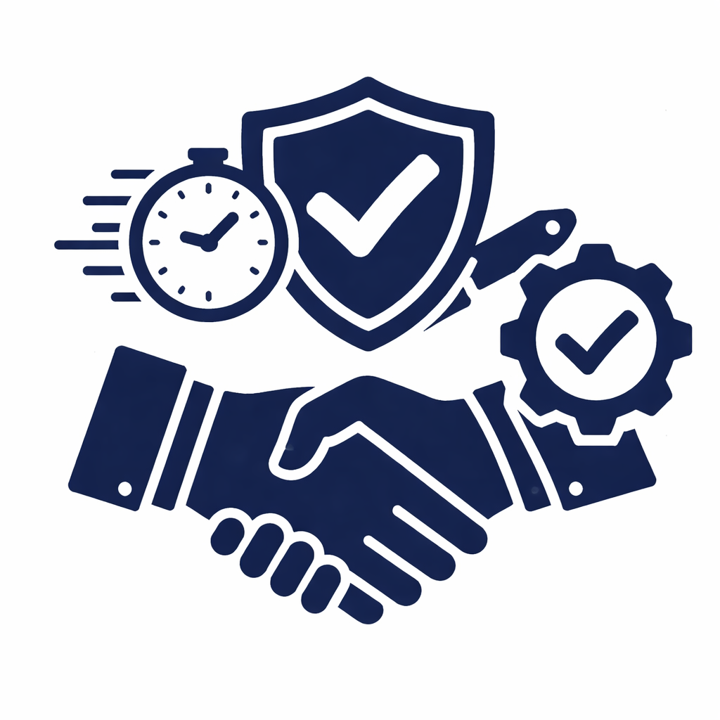 Efficient service and reliability icon